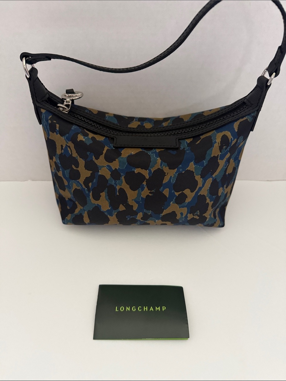 Longchamp Le Pliage Leopard-Print Extra Small Shoulder Bag